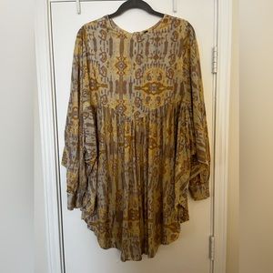 Cream free people tunic